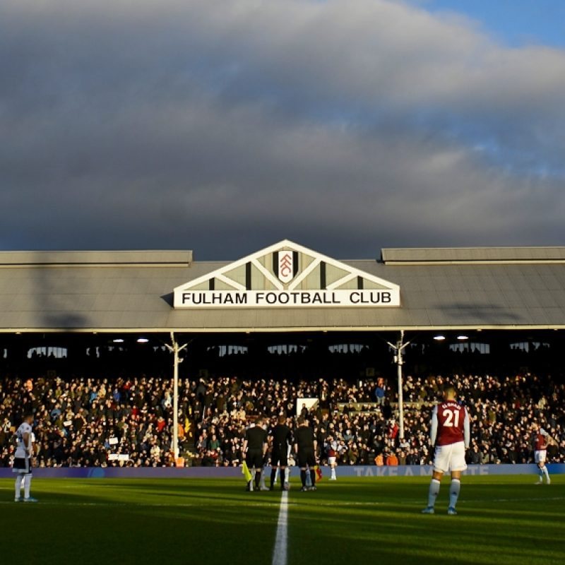 Craven Cottage, home of Fulham Football Club, on match day