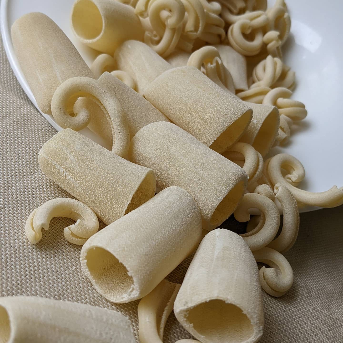 Handmade paccheri and fusilli at La Pizzica