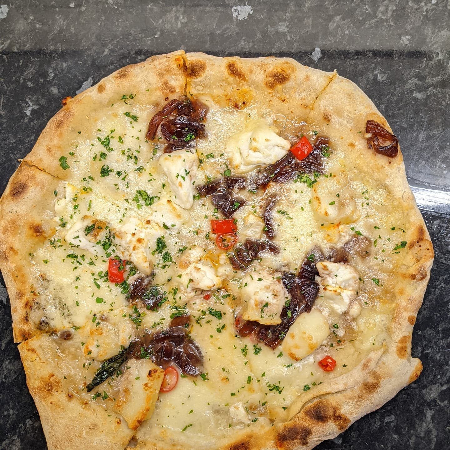 Pizza bianca at La Pizzica
