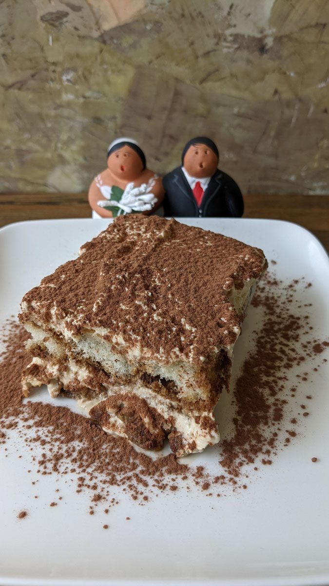 Tiramisù at La Pizzica